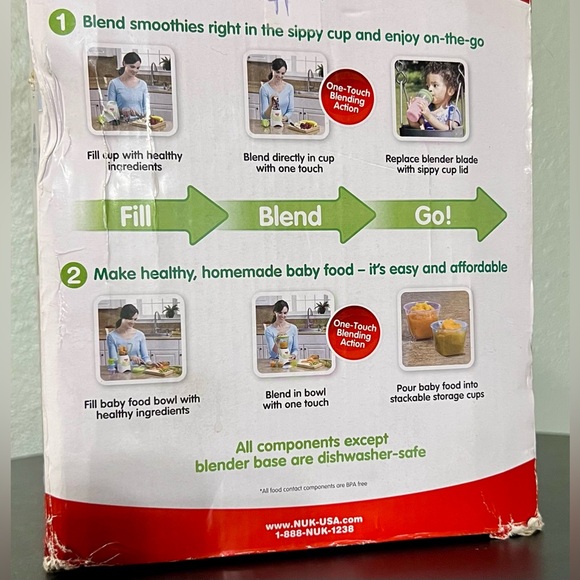 NUK Smoothie and Baby Food Maker Blender Set Oster Sippy Cup Cookbook Kitchen - Picture 11 of 15